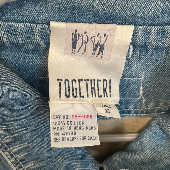 Together! Vintage Jean Jacket! - Picture 2 of 4